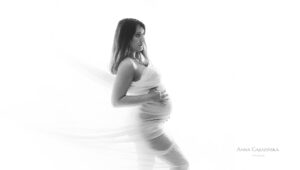 fotografia ciążowa z makijażem